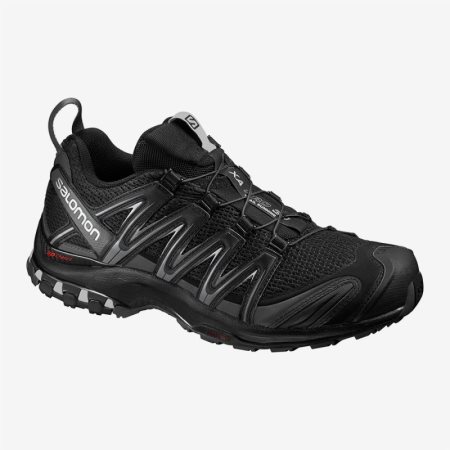 Salomon XA PRO 3D WIDE Mens Hiking Shoes Black UK EGML